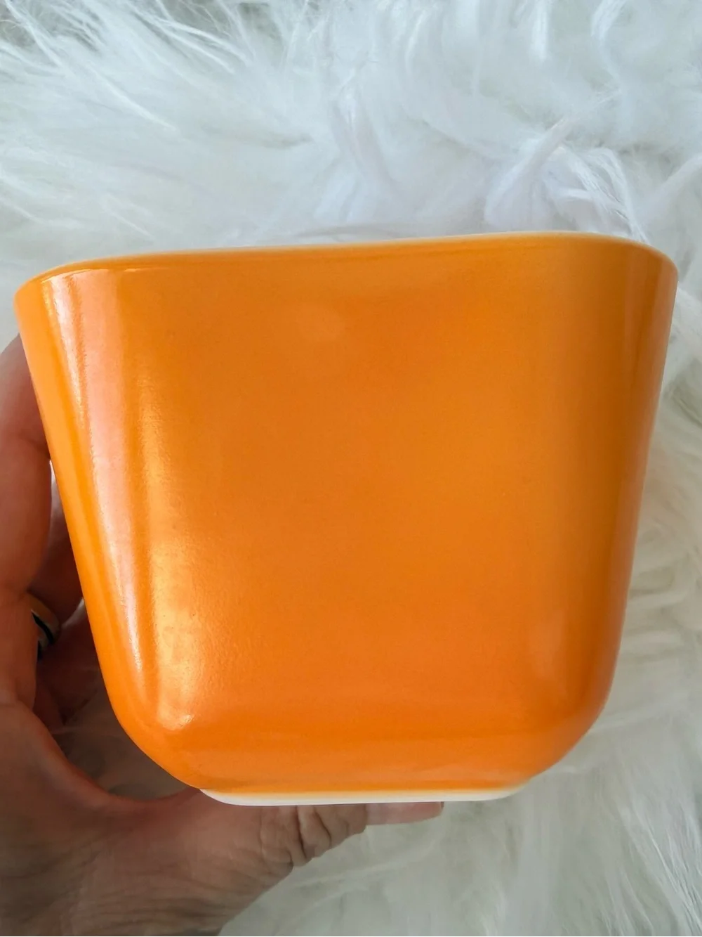 Vintage Pyrex 501-B Orange Fridgie 1.5 Cup Refrigerator Dish 501-C Lid
